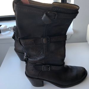 Frye women’s brown leather boots